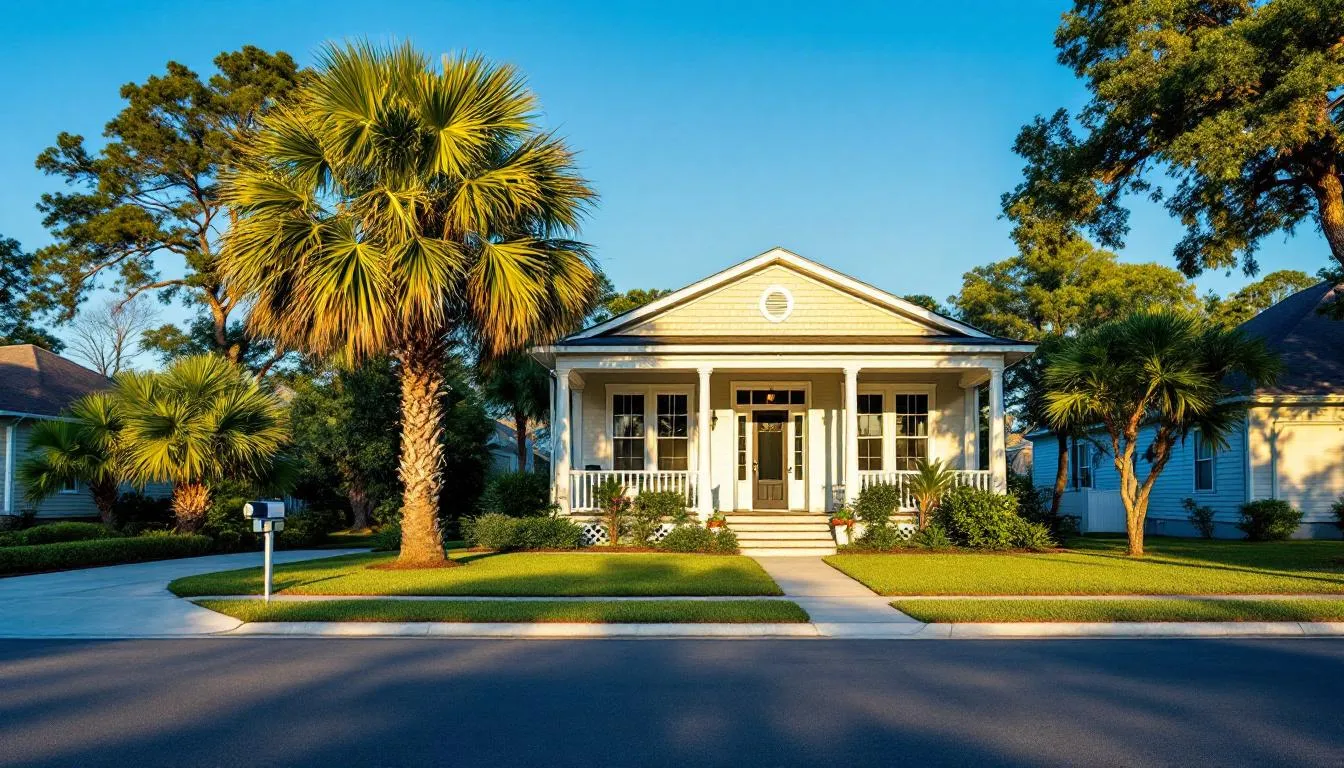 Well-maintained Gulf Coast home with clear sky — representing the homes this site helps protect through insurance education